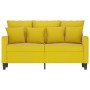 Sofá de 2 plazas terciopelo amarillo 120 cm de , Sofás - Ref: Foro24-359299, Precio: 213,65 €, Descuento: %