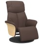 Brown synthetic leather recliner with footrest by , Armchairs - Ref: Foro24-356626, Price: 237,83 €, Discount: %