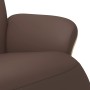 Sillón reclinable con reposapiés cuero sintético marrón de , Sillones - Ref: Foro24-356626, Precio: 237,83 €, Descuento: %