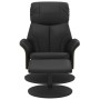 Sillón reclinable con reposapiés cuero sintético negro de , Sillones - Ref: Foro24-356632, Precio: 185,99 €, Descuento: %