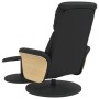 Sillón reclinable con reposapiés cuero sintético negro de , Sillones - Ref: Foro24-356632, Precio: 185,99 €, Descuento: %