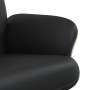 Sillón reclinable con reposapiés cuero sintético negro de , Sillones - Ref: Foro24-356632, Precio: 187,34 €, Descuento: %