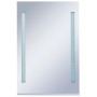 Espejo de pared de baño con LED y estante 60x80 cm de vidaXL, Espejos - Ref: Foro24-144715, Precio: 128,99 €, Descuento: %