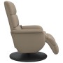 Recliner massage footrest synthetic leather cappuccino by , Armchairs - Ref: Foro24-356728, Price: 273,99 €, Discount: %