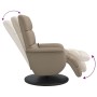 Recliner massage footrest synthetic leather cappuccino by , Armchairs - Ref: Foro24-356728, Price: 273,99 €, Discount: %