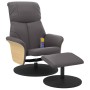 Relax-Massagesessel mit Fußstütze Kunstleder grau von , Sessel - Ref: Foro24-356639, Preis: 192,11 €, Rabatt: %