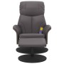 Reclining massage armchair with footrest in gray synthetic leather by , Armchairs - Ref: Foro24-356639, Price: 192,11 €, Disc...