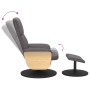 Reclining massage armchair with footrest in gray synthetic leather by , Armchairs - Ref: Foro24-356639, Price: 192,11 €, Disc...