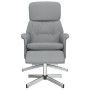 Reclining armchair with light gray fabric footrest by , Armchairs - Ref: Foro24-356666, Price: 154,99 €, Discount: %