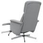 Reclining armchair with light gray fabric footrest by , Armchairs - Ref: Foro24-356666, Price: 154,99 €, Discount: %