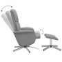 Reclining armchair with light gray fabric footrest by , Armchairs - Ref: Foro24-356666, Price: 154,99 €, Discount: %