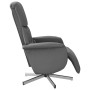 Dark gray fabric reclining massage chair with footrest by , Armchairs - Ref: Foro24-356670, Price: 183,07 €, Discount: %