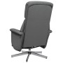 Dark gray fabric reclining massage chair with footrest by , Armchairs - Ref: Foro24-356670, Price: 183,07 €, Discount: %