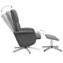 Dark gray fabric reclining massage chair with footrest by , Armchairs - Ref: Foro24-356679, Price: 139,02 €, Discount: %