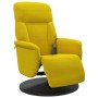 Sillón reclinable masaje con reposapiés terciopelo amarillo de , Sillones - Ref: Foro24-356698, Precio: 223,99 €, Descuento: %