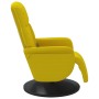 Sillón reclinable masaje con reposapiés terciopelo amarillo de , Sillones - Ref: Foro24-356698, Precio: 223,99 €, Descuento: %