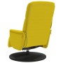 Sillón reclinable masaje con reposapiés terciopelo amarillo de , Sillones - Ref: Foro24-356698, Precio: 223,99 €, Descuento: %