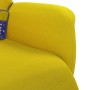 Sillón reclinable masaje con reposapiés terciopelo amarillo de , Sillones - Ref: Foro24-356698, Precio: 223,99 €, Descuento: %