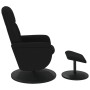 Sillón reclinable con reposapiés terciopelo negro de , Sillones - Ref: Foro24-356691, Precio: 185,86 €, Descuento: %