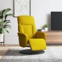 Yellow velvet recliner with footrest by , Armchairs - Ref: Foro24-356687, Price: 200,45 €, Discount: %