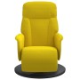 Yellow velvet recliner with footrest by , Armchairs - Ref: Foro24-356687, Price: 200,99 €, Discount: %