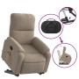 Liftable massage recliner taupe gray microfiber fabric by , Armchairs - Ref: Foro24-3204936, Price: 302,58 €, Discount: %