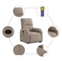 Liftable massage recliner taupe gray microfiber fabric by , Armchairs - Ref: Foro24-3204936, Price: 302,58 €, Discount: %