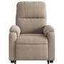 Liftable massage recliner taupe gray microfiber fabric by , Armchairs - Ref: Foro24-3204936, Price: 302,58 €, Discount: %