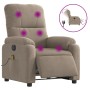 Electric massage recliner taupe gray microfiber fabric by , Armchairs - Ref: Foro24-3204922, Price: 281,98 €, Discount: %