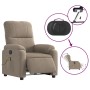 Electric massage recliner taupe gray microfiber fabric by , Armchairs - Ref: Foro24-3204922, Price: 281,98 €, Discount: %