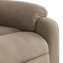 Electric massage recliner taupe gray microfiber fabric by , Armchairs - Ref: Foro24-3204922, Price: 281,98 €, Discount: %