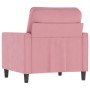 Sillón de terciopelo rosa 60 cm de , Sofás - Ref: Foro24-359182, Precio: 157,99 €, Descuento: %