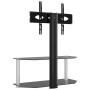 Corner TV stand with 2 levels for 32-70 inch TVs, black and silver. by , TV Furniture - Ref: Foro24-358167, Price: 88,99 €, D...