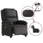 Sillón reclinable de masaje eléctrico cuero auténtico negro de , Sillones - Ref: Foro24-3204258, Precio: 370,51 €, Descuento: %