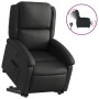 Sillón reclinable eléctrico elevable cuero auténtico negro de , Sillones - Ref: Foro24-3204270, Precio: 430,47 €, Descuento: %