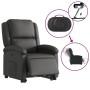 Sillón reclinable eléctrico elevable cuero auténtico negro de , Sillones - Ref: Foro24-3204270, Precio: 430,47 €, Descuento: %