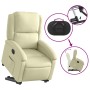 Electric lift recliner armchair in genuine cream leather by , Armchairs - Ref: Foro24-3204272, Price: 457,62 €, Discount: %