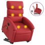 Sillón reclinable de masaje de pie cuero artificial rojo de , Sillones - Ref: Foro24-3204052, Precio: 270,01 €, Descuento: %