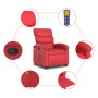 Sillón reclinable de masaje de pie cuero artificial rojo de , Sillones - Ref: Foro24-3204052, Precio: 270,01 €, Descuento: %