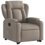 Reclining and elevating armchair in gray taupe fabric by , Armchairs - Ref: Foro24-3204490, Price: 305,89 €, Discount: %