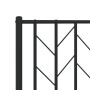 Bed frame with black metal headboard 180x200 cm by , Beds and slatted bases - Ref: Foro24-374441, Price: 127,61 €, Discount: %