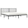 Bed frame with black metal headboard 193x203 cm by , Beds and slatted bases - Ref: Foro24-374443, Price: 92,99 €, Discount: %