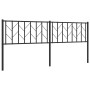 Black metal headboard 193 cm by , Headboards and footboards - Ref: Foro24-374474, Price: 37,38 €, Discount: %