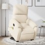 Sillón masaje eléctrico reclinable elevable tela beige de , Sillones - Ref: Foro24-3204955, Precio: 341,22 €, Descuento: %