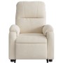 Electric massage chair with liftable recliner, beige fabric by , Armchairs - Ref: Foro24-3204955, Price: 340,89 €, Discount: %