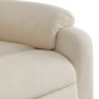 Sillón masaje eléctrico reclinable elevable tela beige de , Sillones - Ref: Foro24-3204955, Precio: 379,99 €, Descuento: %