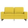 Sofá de 2 plazas de tela amarillo claro 120 cm de , Sofás - Ref: Foro24-359388, Precio: 223,95 €, Descuento: %