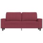 Sofá de 2 plazas de tela rojo tinto 140 cm de , Sofás - Ref: Foro24-359397, Precio: 265,63 €, Descuento: %