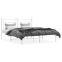 Estructura de cama con cabecero metal blanca 160x200 cm de , Camas y somieres - Ref: Foro24-374391, Precio: 98,83 €, Descuent...