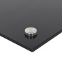 Splash protection for kitchen in black tempered glass 70x60 cm by vidaXL, Kitchen tools and utensils - Ref: Foro24-249483, Pr...